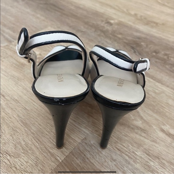 Nine West black and with cork platform heels - Picture 4 of 4